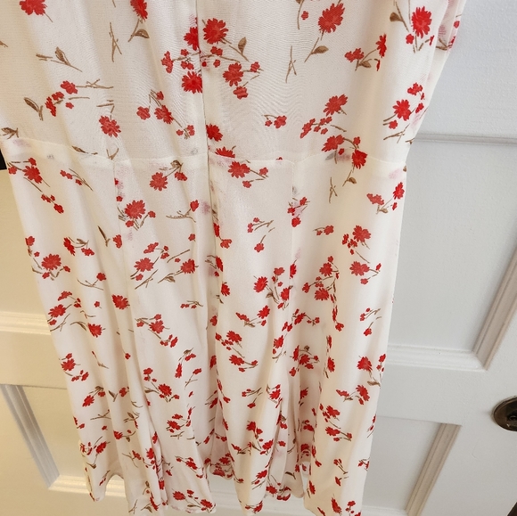 New Reformation Parrot Mini Dress in Floral Telegraph Print - Picture 13 of 14